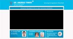Desktop Screenshot of dranuragtiwari.com
